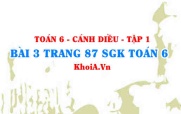 Bài 3 trang 87 SGK Toán 6 tập 1 Cánh Diều